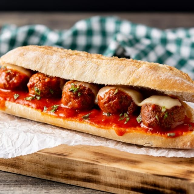 Meatball Parm Sandwich.