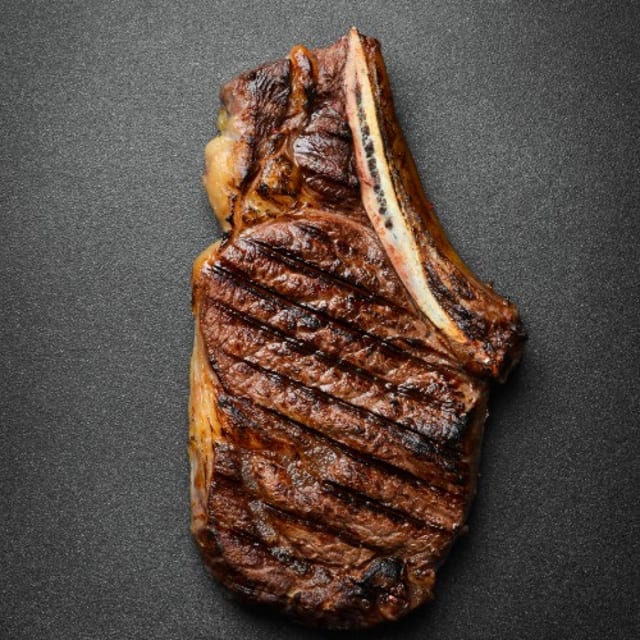 Grilled Delmonico Steak.