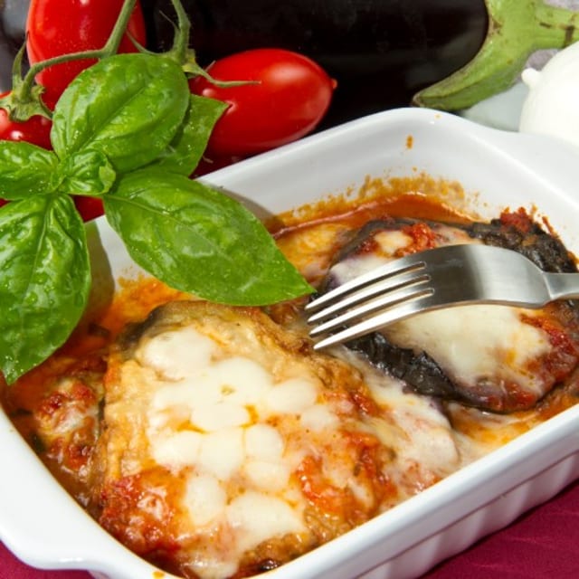 Chicken & Eggplant Parmigiana.